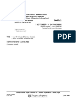 Food and Nutrition: PAPER 2 Practical Test