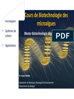 Cours de Biotechnologie Des Microalgues