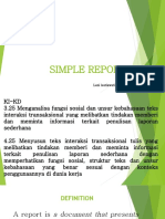 Simple Report Text