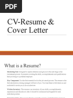 Resume Cover Letter