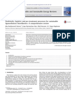 Feedstocks, Logistics and Pre-Treatment Processes For Sustainable