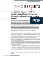 Protein Strcuture Network Optimal Cutoff Paper