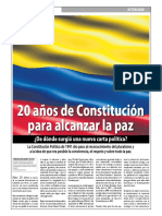 20 Años de Constitucion para Alcanzar La Paz. Viridiana Molinares