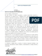 Carta de presentación ingeniería construcción