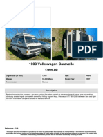 1988 Volkswagen Caravelle 995.00: Nick Maclean