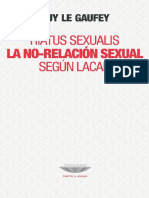 Guy Le Gaufey Hiatus Sexualis La No Relacion Sexual Segun Lacan