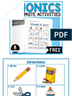 Cut & Paste Activities: Phonics