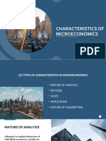 Characteristics of Microeconomics