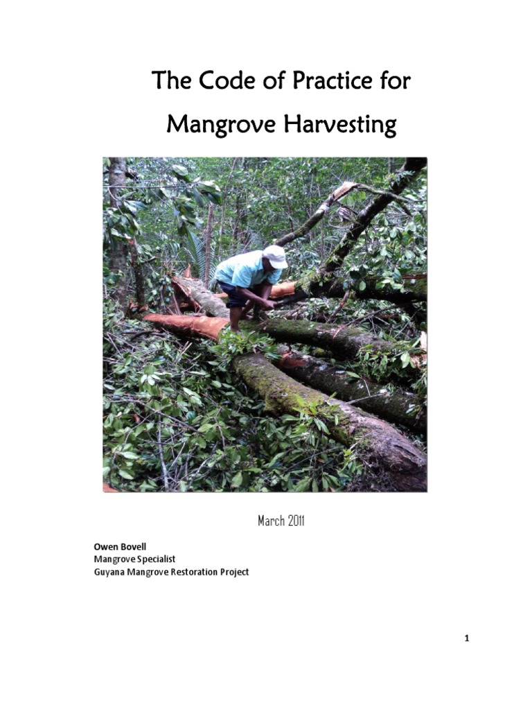 Code of Practice for Mangrove Harvesting | PDF | Forestry | Sustainability