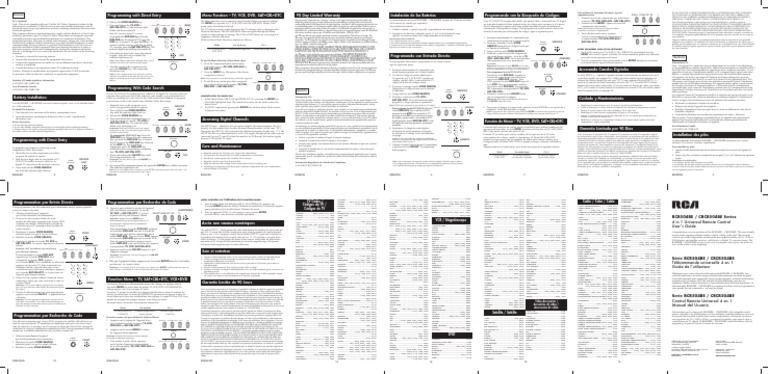 Manual Control Remoto | PDF | Medios de comunicación en masa ...