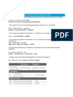 Unit 1: Pasado Simple: Verbos Regulares E Irregulares