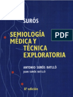 Semiologia Medica Y Tecnica Exploratoria 8ed - Antonio Suros Batllo, Juan Suros Batllo