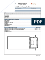 Vehcile Thermal Mapping Checklist