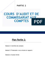 Audit Et Commissariat Aux Comptes PARTIE 2 - Module 4 - 5 - 6