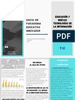 folleto tecnología : educación y nuevas tecnologías de la información 