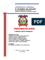 Tumores óseos: clasificación y características