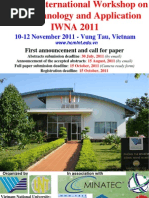 Download First Announcement of International Workshop on Nanotechnology and Application IWNA 2011 - Mar 3 2011 by Huy NguyenLe SN50575895 doc pdf