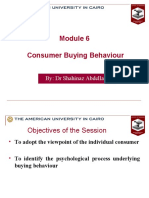 Consumer Buying Behaviour: By: DR Shahinaz Abdellatif