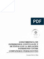 Concurrencia De: Patrimonios Conyugales Y de Éstos Con La Relación