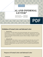 Formal and Informal Letter Kel 7