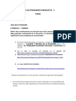 Guía de actividades foro sobre conceptos básicos de economía