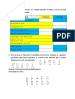 A Continuación Se Presenta Una Lista de Variables