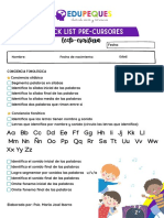 Checklist Precursores Lecto-Escritura