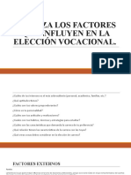 Factores en la elección vocacional