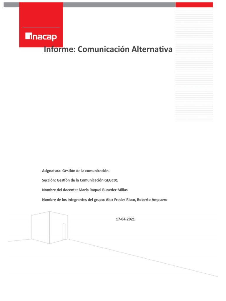 Plantilla de Informe Inacap Originaldocx | PDF | Comunicación | La ...