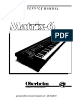 Oberheim Matrix-6 Service Manual