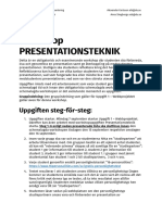 Uppgiftsbeskrivning Presentationsteknik