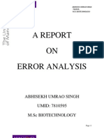 error analysis