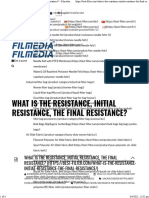 What Is The Resistance, Initial Resistance, The Final Resistance - Filmedia Home