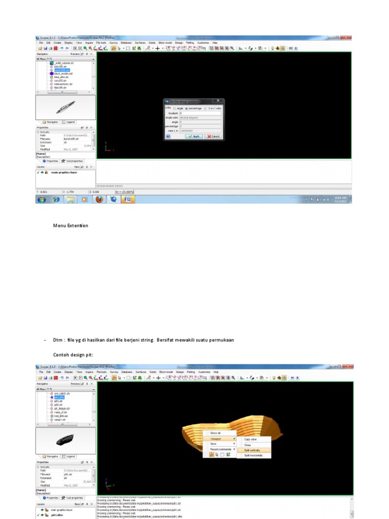 Panduan Surpak: Desain Pit & Data | PDF