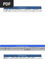 Action Plan - Work Verification - Template