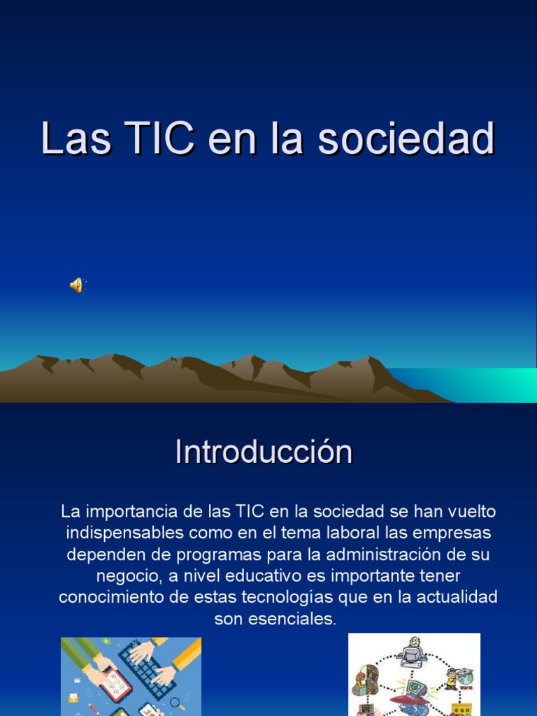 Las TIC en La Sociedad | PDF