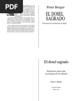 Berger, Religión y Construcción Del Mundo, El Dosel Sagrado
