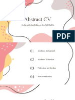 Abstract CV: Maharani Retna Duhita, M.SC.,PHD - Med.Sc