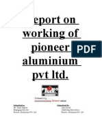 Report On Working of Pioneer Aluminium PVT LTD
