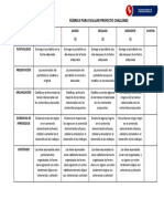 1° Rúbrica Del Proyecto Challenge 16