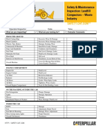 Safety & Maintenance Checklist - Waste Industry-Landfill Compactors