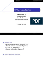 Smith-Waterman Algorithm: AMPP 0708-Q1 Eduard Ayguade Juan J. Navarro Dani Jimenez-Gonzalez