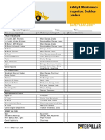 Safety & Maintenance Checklist-Backhoe Loaders