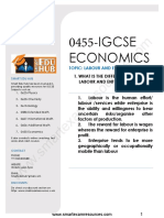 IGCSE Economics-Difference Between Labour and Enterprise