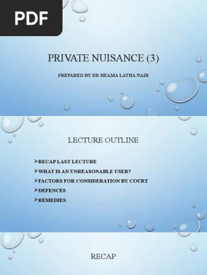 Private nuisance (3)
