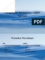 Pengukuran Konsentrasi Logam Natrium