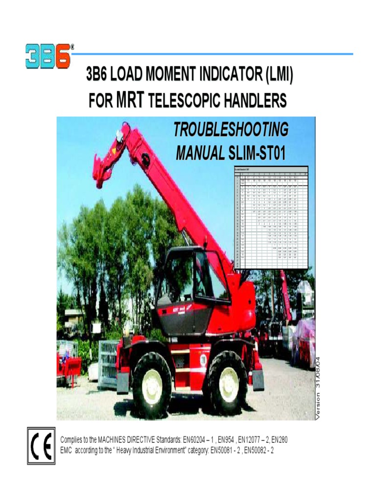 3B6 Load Moment Indicator (Lmi) FOR Telescopic Handlers Slim - ST01 ...