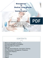 Medical Emergencies of Dental Problems (Compatibility Mode)