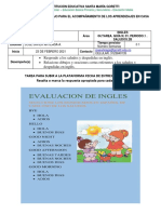 Tarea. Guía,, O1 Inglés. Saludos - Periodo 1. 2B