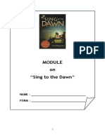 On "Sing To The Dawn": Name: Form
